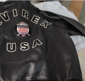 Veste en cuir authentique US Flight